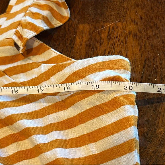 Michael Kors Yellow and Cream Striped Tank Top Sz. L - Picture 5 of 12